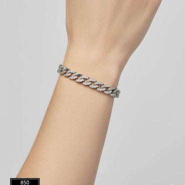 Micro-Pave Curb Link Bracelet – Rs. 850