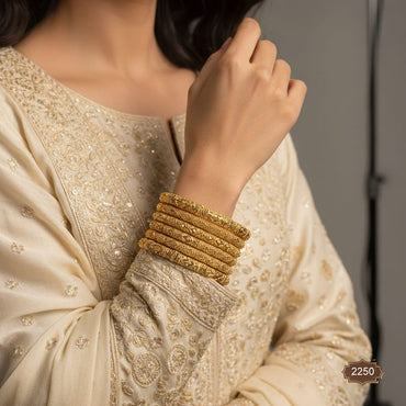 Regal Micro-Cutwork Kangan Set – Rs. 2250