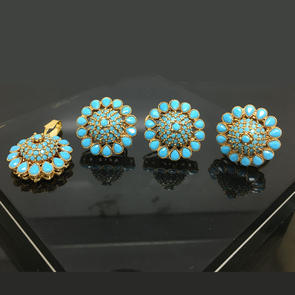 Exquisite Traditional Beaded Locket Set