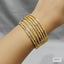 Classic Gold Plated Textured Bangle Set – Rs. 2250