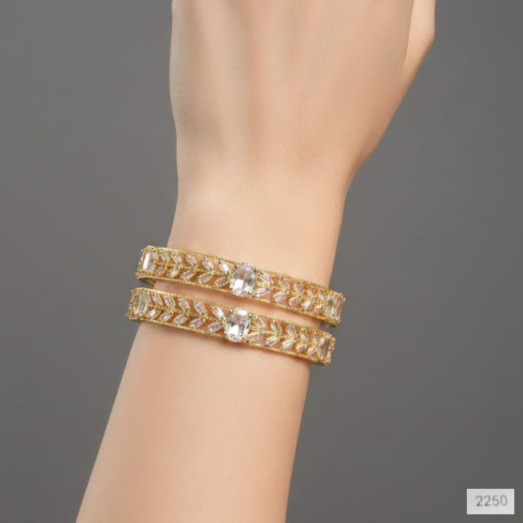 Luxury Diamond Look Vine Bangles – Rs. 2250