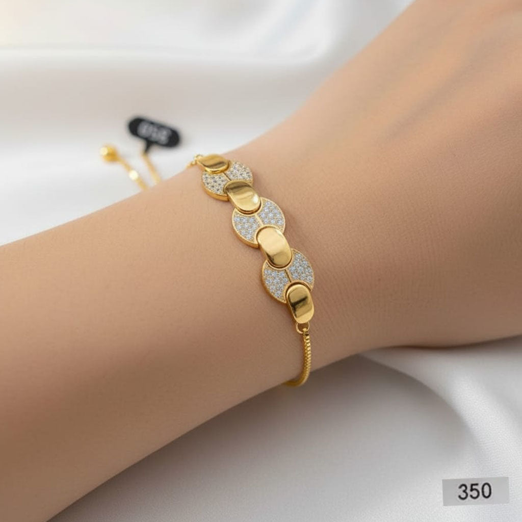 The “Eclipse” Diamond Look Gold Bracelet – Rs. 350