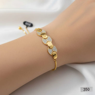 The “Eclipse” Diamond Look Gold Bracelet – Rs. 350
