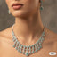 Luxury Emerald-Look Fringe Necklace – Rs. 4,850