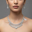Diamond Look Waterfall Fringe Necklace Set – Rs. 4,850
