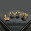 Golden Floral Diamond Locket Set