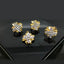 Golden Floral Diamond Locket Set