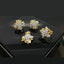 Golden Floral Diamond Locket Set