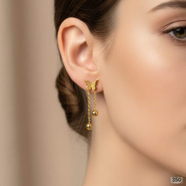 Dainty Minimalist Butterfly Dangle Earrings – Rs. 550