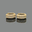 Gold Baguette Stone Huggie Earrings – Sparkling Elegance 649101