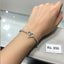 Rhodium Finish Heart Charm Bracelet – Rs. 850