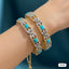 Luxurious Gold Tone & Gemstone Stackable Bangles (Set of 2) – Rs. 3,950