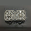 Elegant Square American Diamond Stud Earrings with Starburst Design