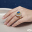 Topaz Queen Round Cut Statement Ring – Rs. 2,450
