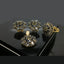 Gold Plated Floral Crystal Locket Set