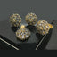 Gold Plated Floral Crystal Locket Set