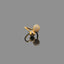 Adjustable Gold Ball Ring – Elegant Sparkle with a Twist