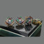 Gold Tone Rose Design Statement Locket Set