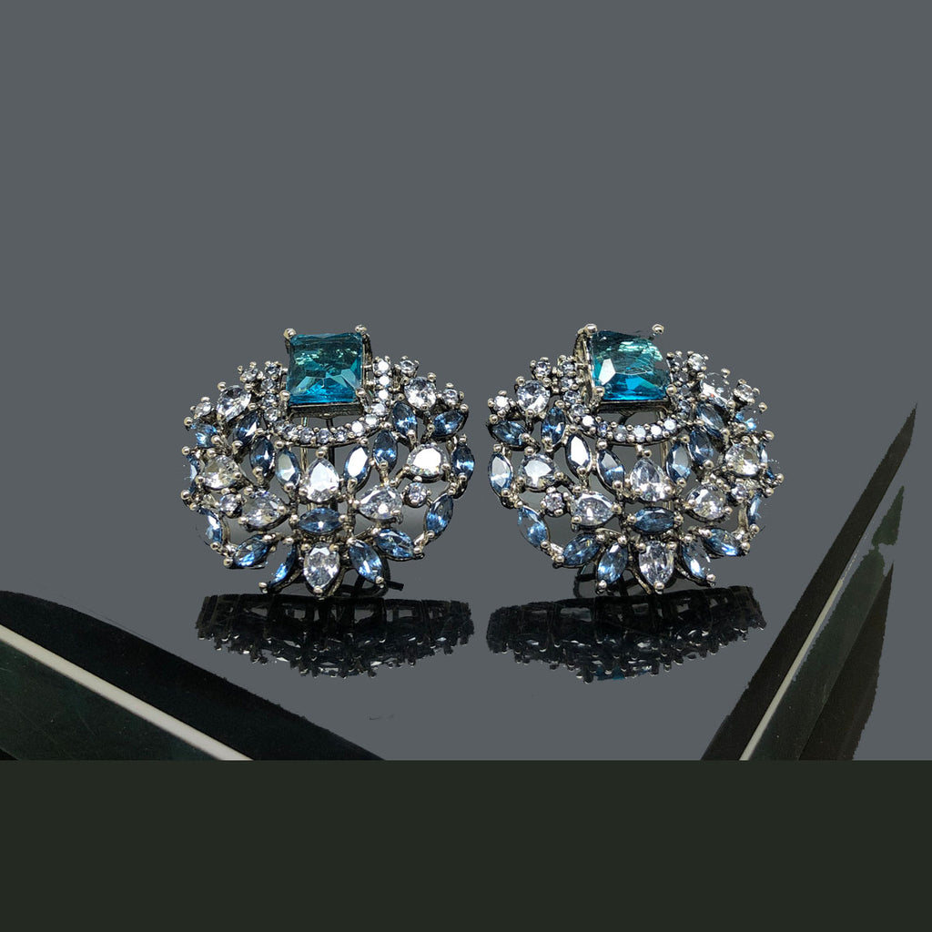 Vintage Earrings with Gold Embellishments