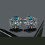 Vintage Earrings with Gold Embellishments