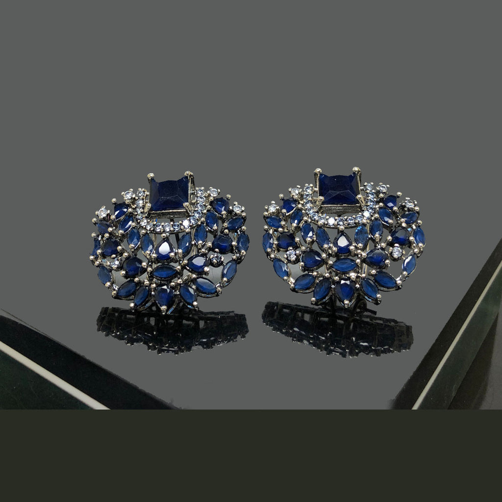 Vintage Earrings with Gold Embellishments