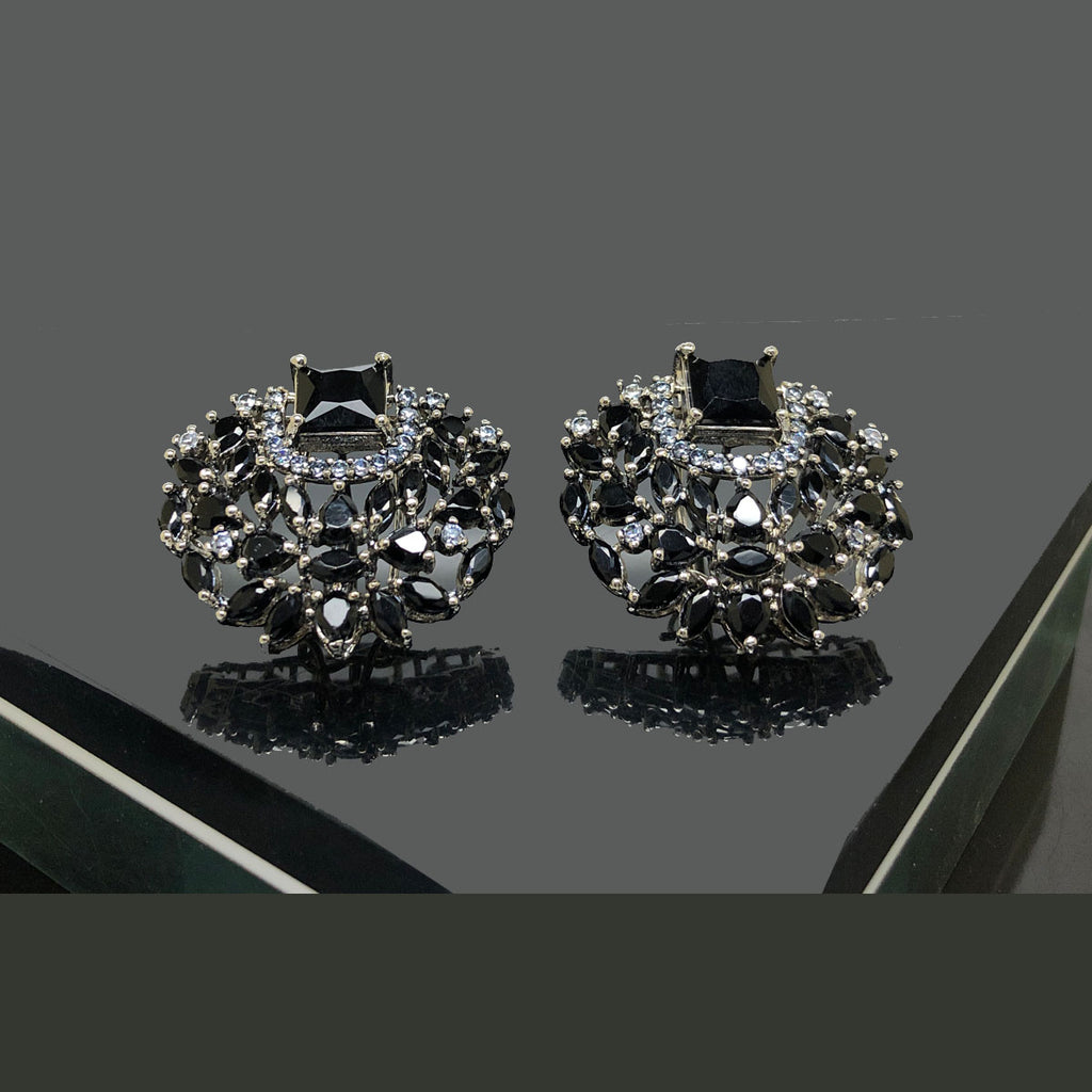 Vintage Earrings with Gold Embellishments