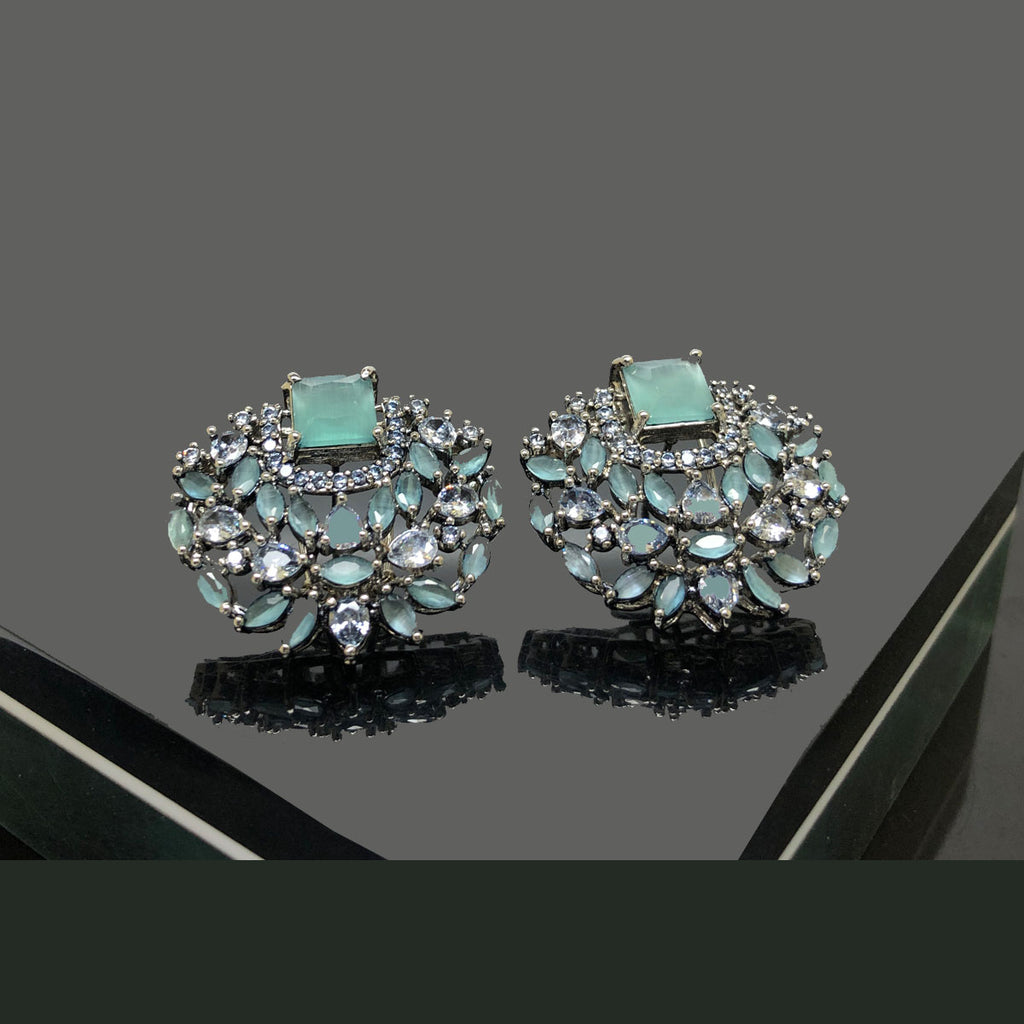 Vintage Earrings with Gold Embellishments