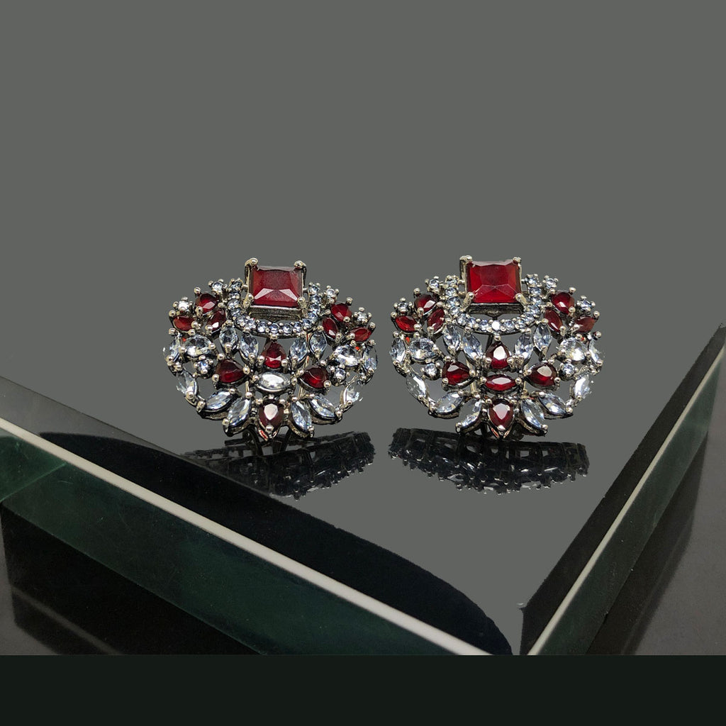 Vintage Earrings with Gold Embellishments