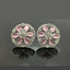 Exquisite Floral American Diamond Stud Earrings