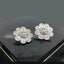 Radiant Flower Design Stud Earring