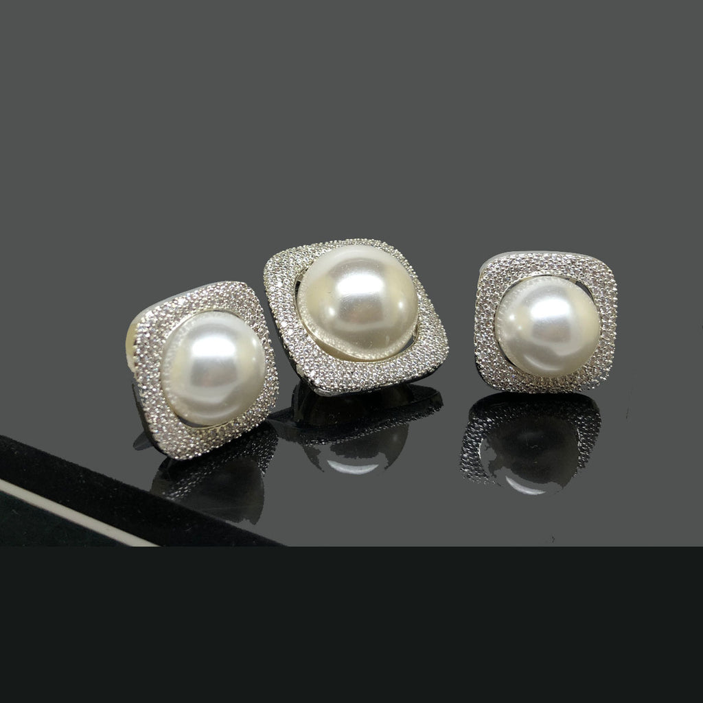 Classic Pearl Stud Earrings - Rs. 2350