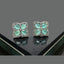 Floral Crystal Stud Earrings
