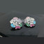 Elegant Crystal Floral Stud Earrings