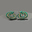 Black Swirl Crystal Earrings – Festive Glam