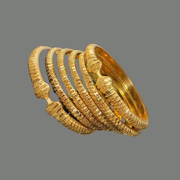 Traditional Gold Plated Bridal Bangle Set