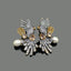 Exquisite Parrot Design Crystal Traditional Earrings with Pearl Drop