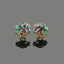 Golden Blossom Crystal Earrings