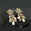 Floral Elegance Pearl Drop Earrings