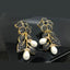 Floral Elegance Pearl Drop Earrings