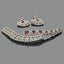Royal Ruby Necklace Set with Earrings – Rs. 4850