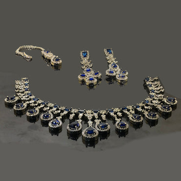 Royal Blue Stone Necklace – Rs. 8250