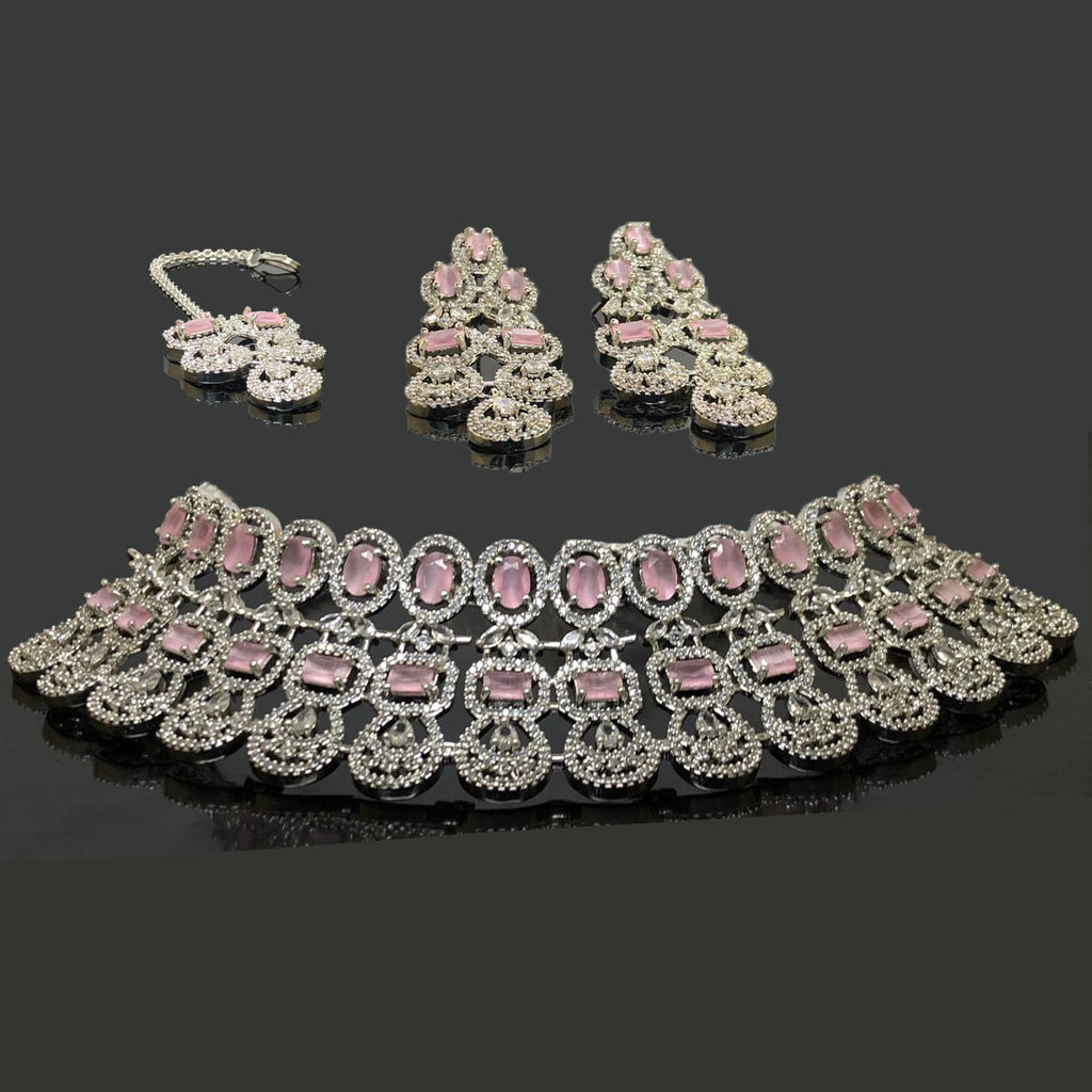 Pink Heavy Choker Set – Rs. 11,150