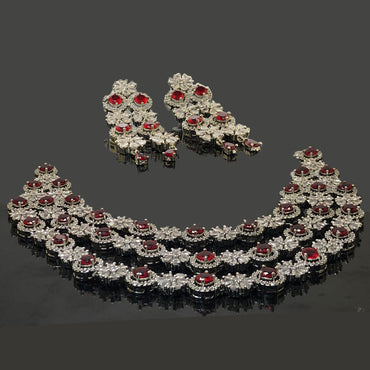Triple-Layered Ruby Set – Rs. 9,650