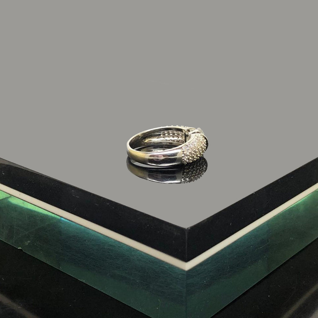 Silver Solitaire Sparkle Ring for Women – Rs. 700
