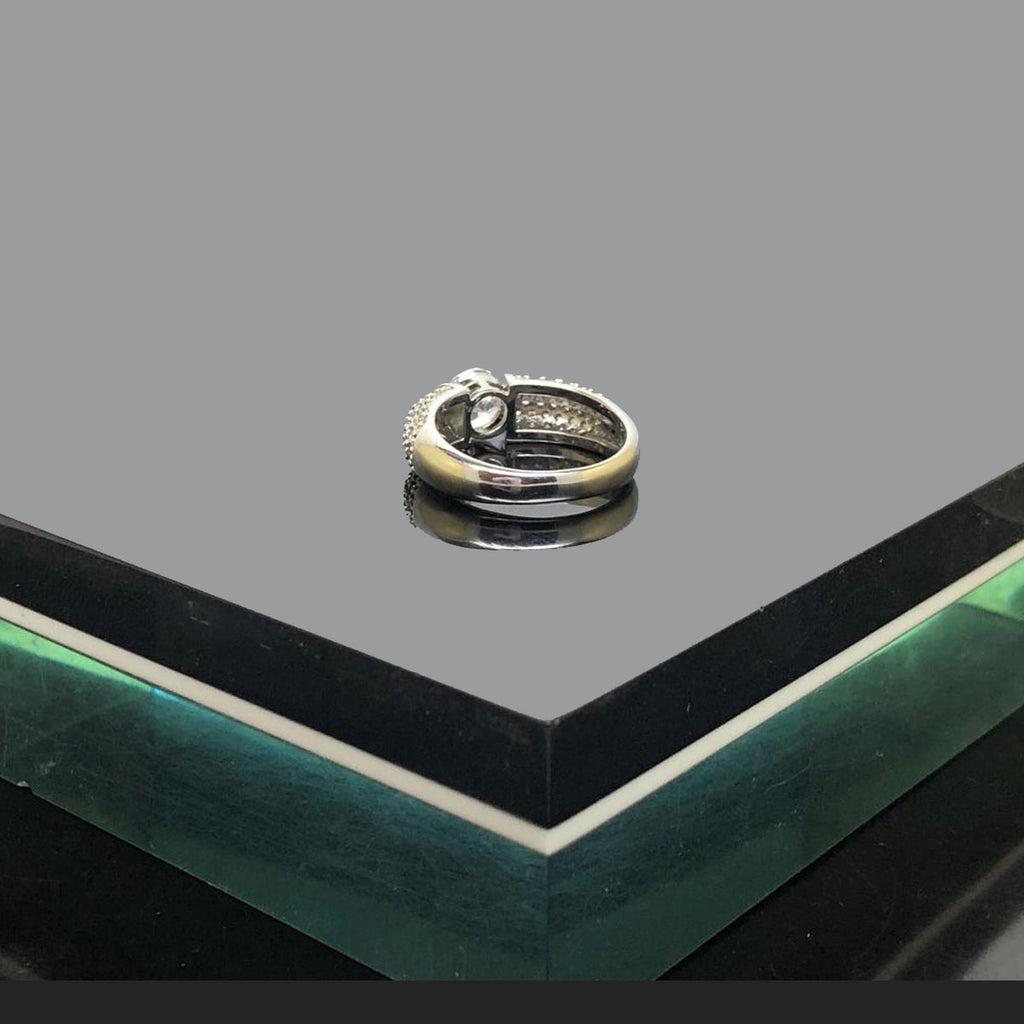 Silver Solitaire Sparkle Ring for Women – Rs. 700