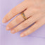 Elegant Leaf Design CZ Ring - Gold Finish