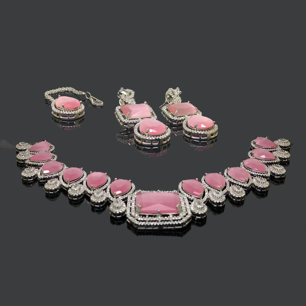 Pink Stone Choker Set – Rs. 11,150