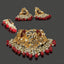 Traditional Choker Set with Red Beads – Rs. 12,500