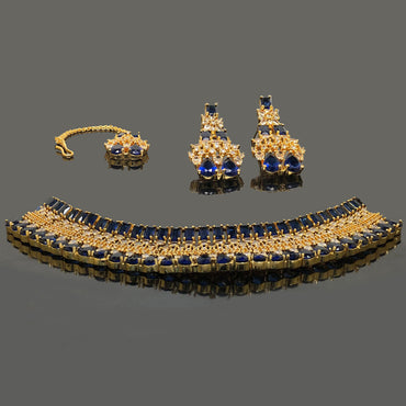Navy Blue Choker Set – Rs. 8150