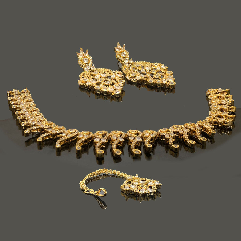 Golden Dewdrop Choker Set – Rs. 5100